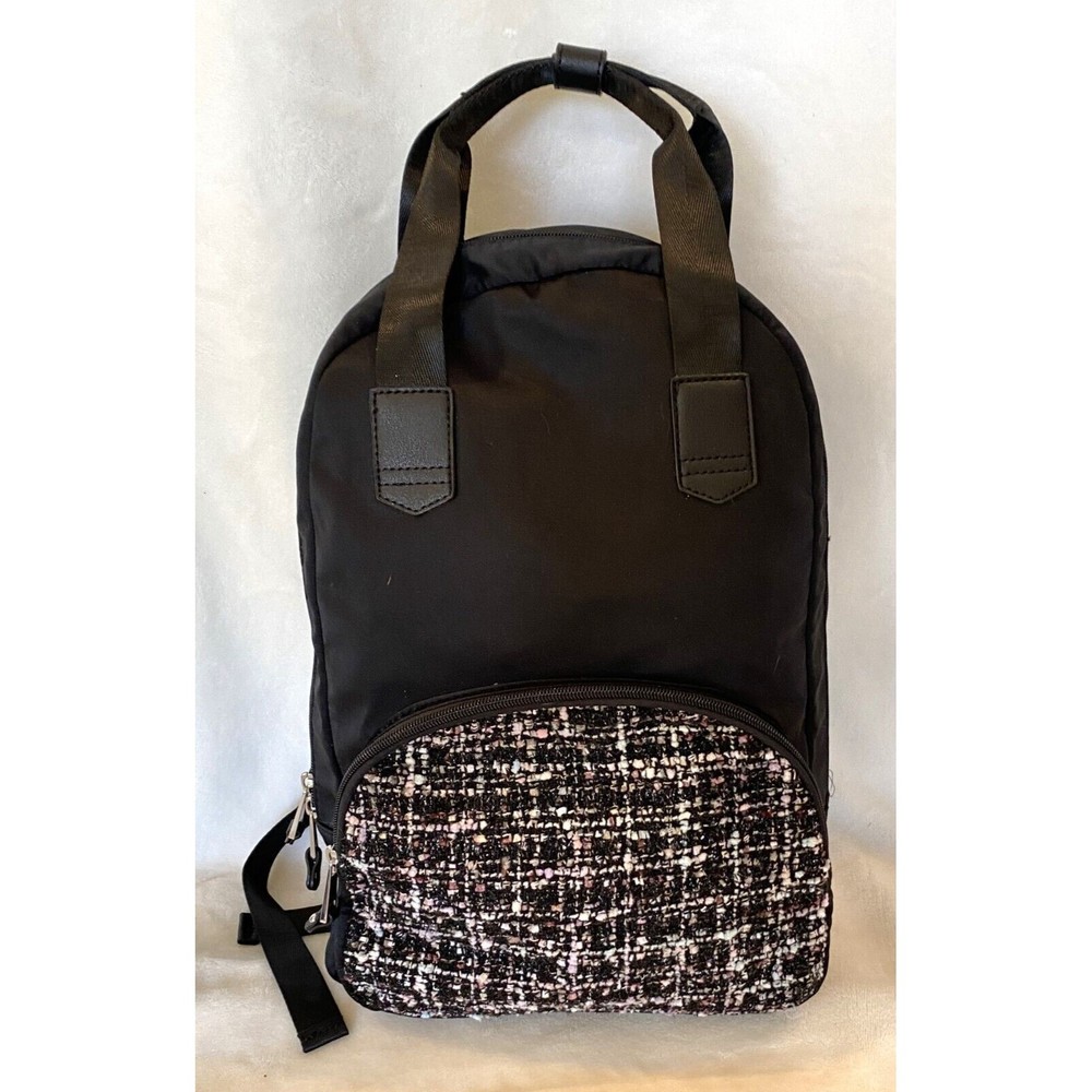 Wild Fable Tweed/Nylon Backpack Purse Handbag Target